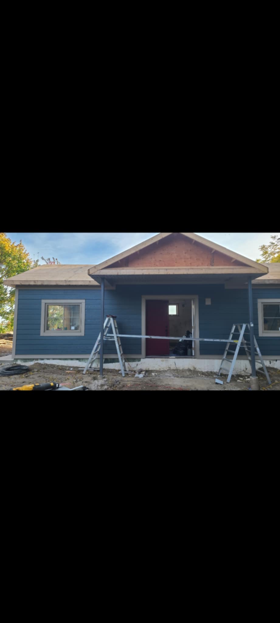 Siding installation project