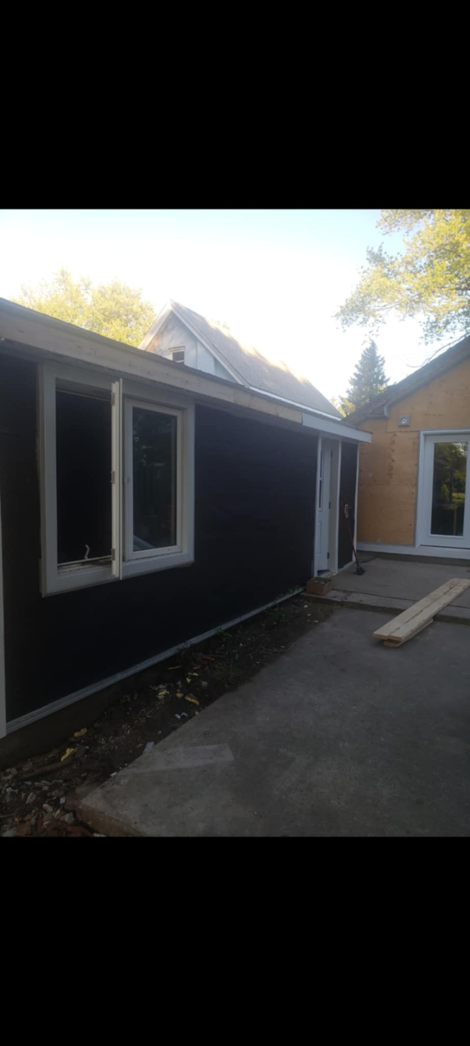 Vinyl siding installation