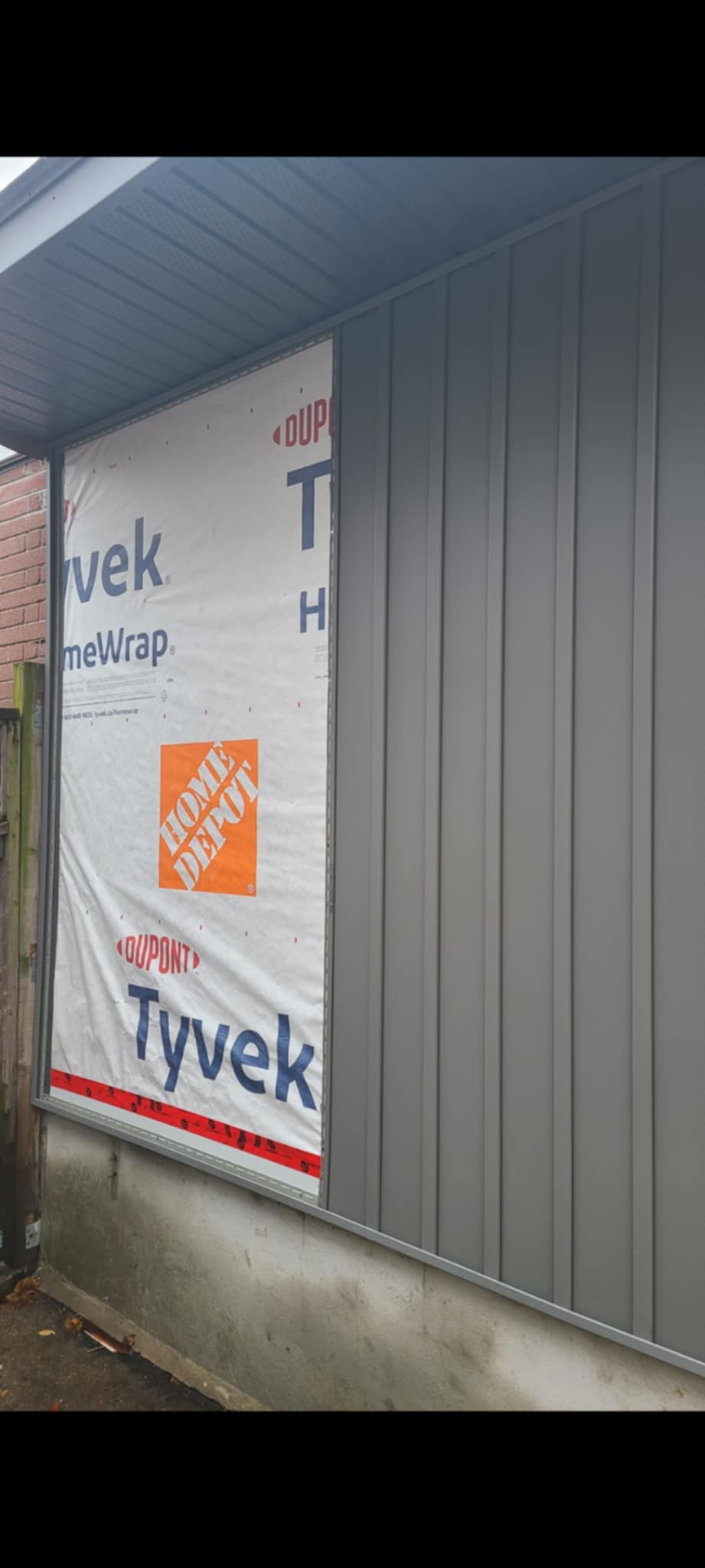 Downspout installation