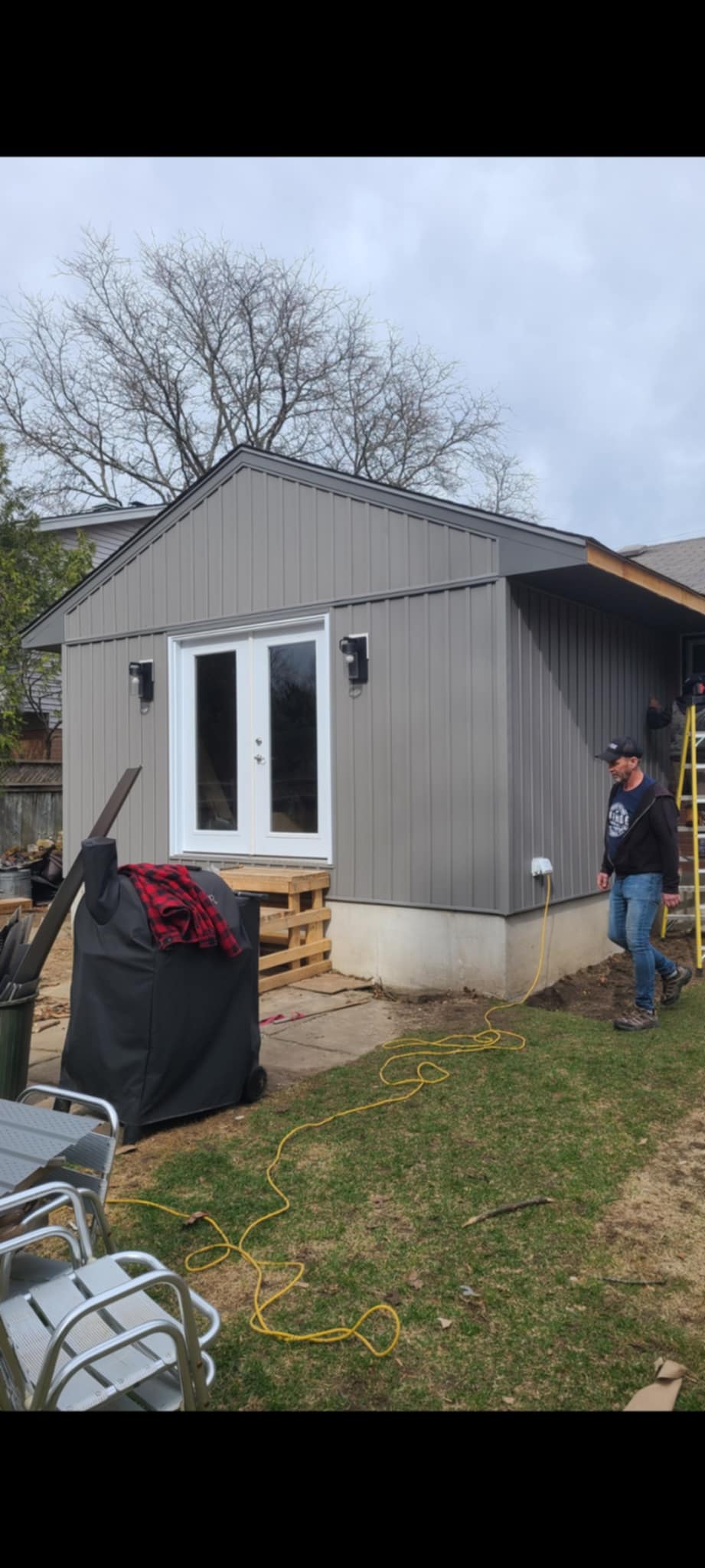 Completed siding project